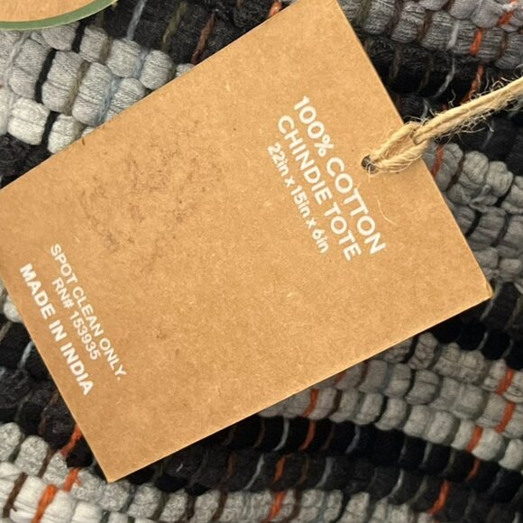 Studio Mabelle All Natural Eco-Friendly Durable Lr 22"x15"x6" Tote Bag - Picture 4 of 7